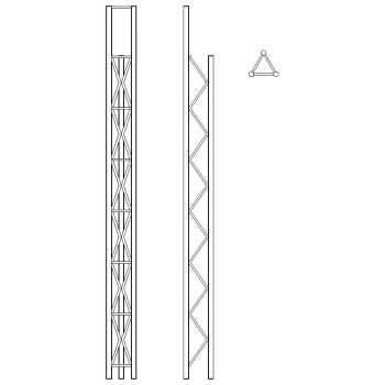 Trostubni rešetkasti nosač X-2